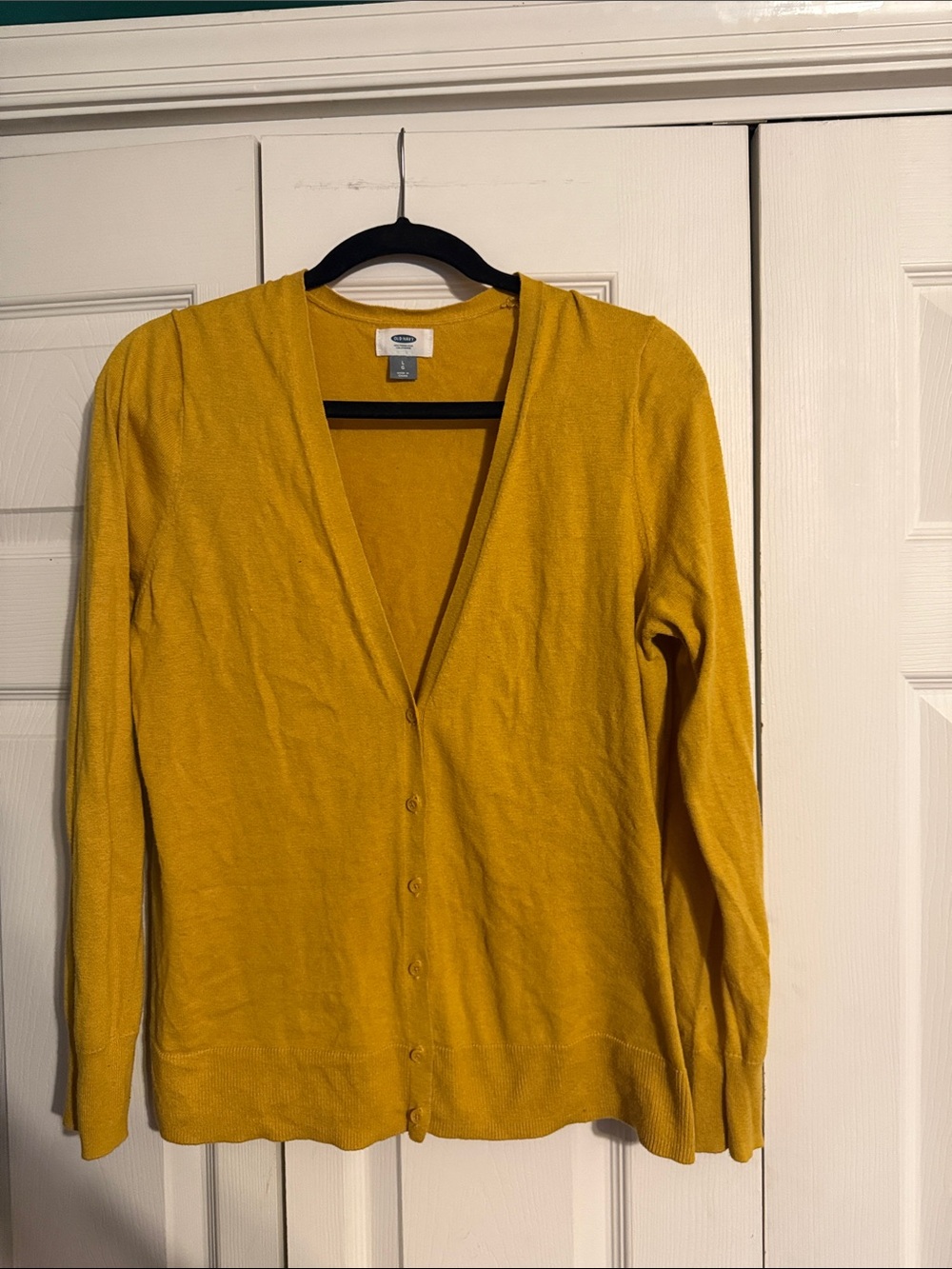 Mustard Yellow Button Up Cardigan